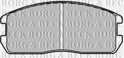 BORG & BECK bbp1200 -  Комплект тормозных колодок, дисковый тормоз